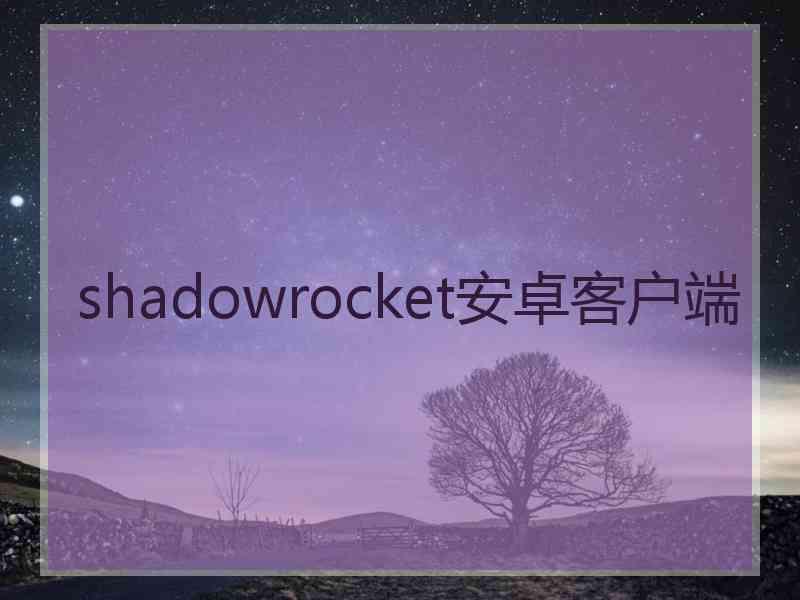 shadowrocket安卓客户端