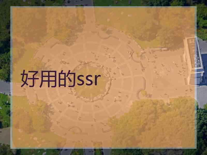 好用的ssr